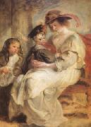 Peter Paul Rubens Helene Fourment and Her Children,Claire-Jeanne and Francois (mk05 ) oil painting artist